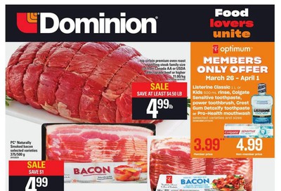 Dominion Flyer March 26 to April 1