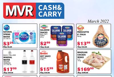 MVR Cash and Carry Flyer March 1 to 31