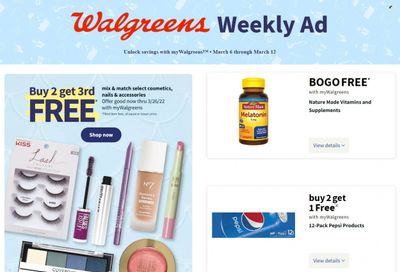 Walgreens Weekly Ad Flyer March 2 to March 9