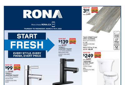 Rona (West) Flyer March 3 to 9