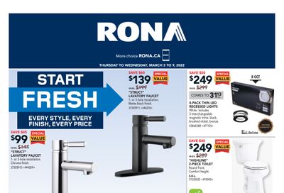 Rona (Atlantic) Flyer March 3 to 9