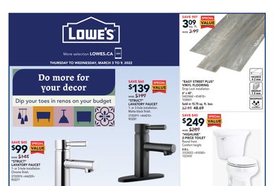 Lowe's Flyer March 3 to 9