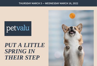 Pet Valu Flyer March 3 to 16