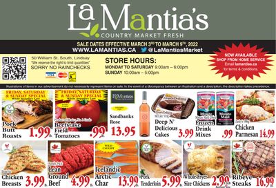 LaMantia's Flyer March 3 to 9