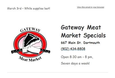 Gateway Meat Market Flyer March 3 to 9