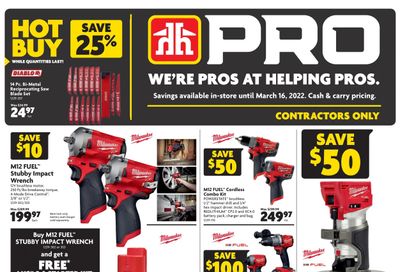 Home Hardware (ON) PRO Flyer March 3 to 16