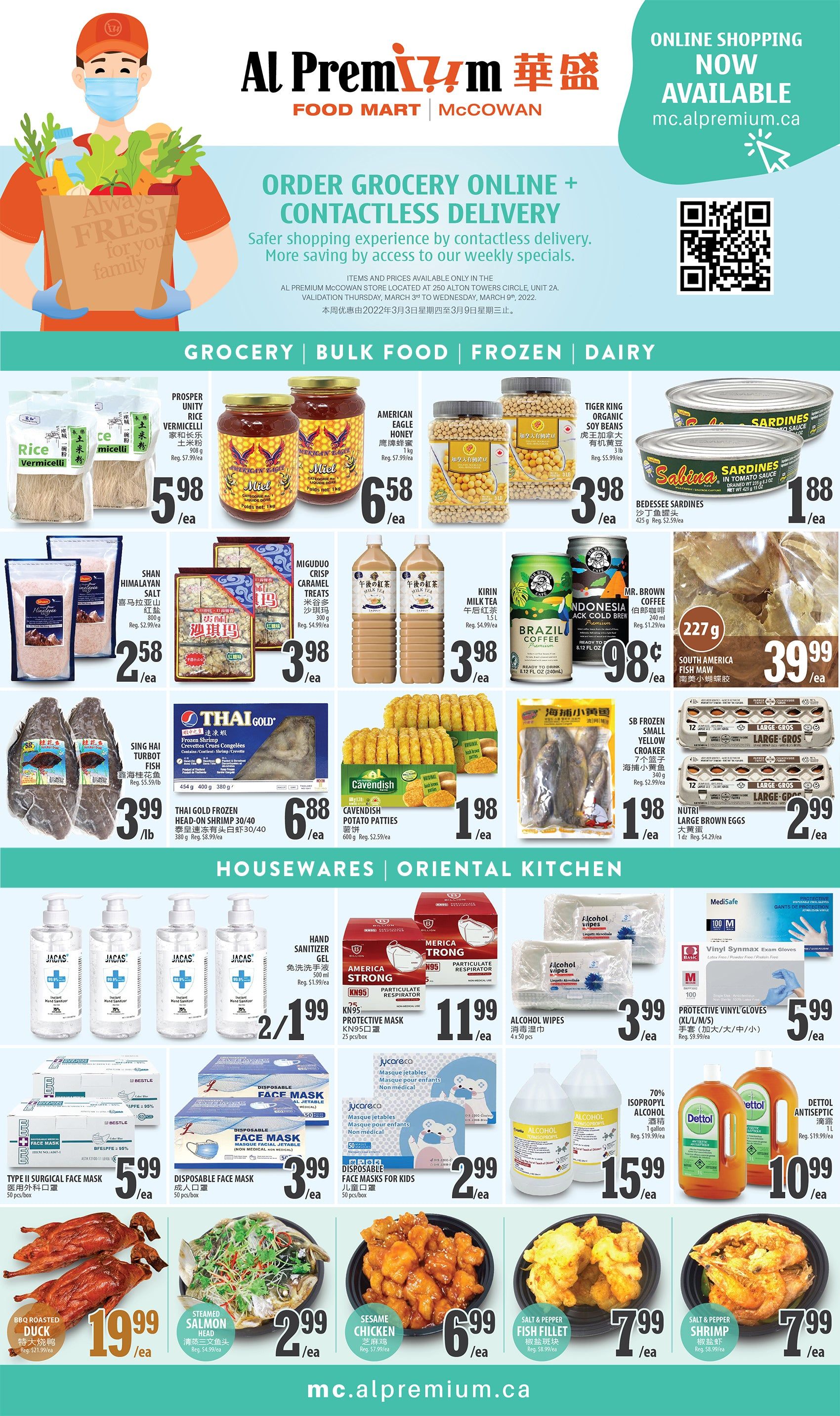 Al Premium Food Mart (McCowan) Flyer March 3 to 9