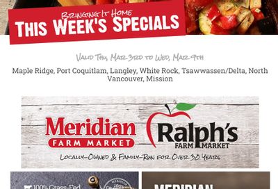 Meridian Farm Market Flyer March 3 to 9
