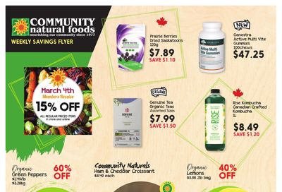Community Natural Foods Flyer March 3 to 9