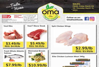 Oma Fresh Foods Flyer March 4 to 10