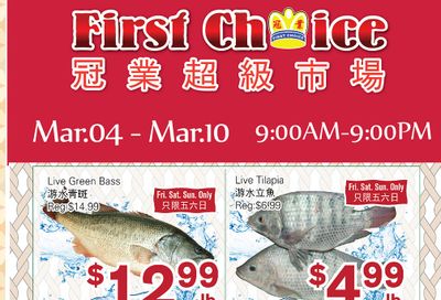 First Choice Supermarket Flyer March 4 to 10