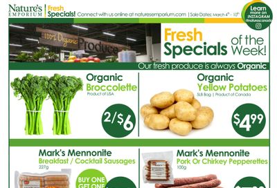 Nature's Emporium Weekly Flyer March 4 to 10