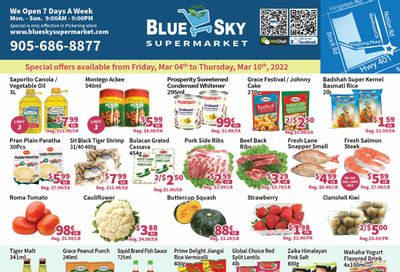 Blue Sky Supermarket (Pickering) Flyer March 4 to 10