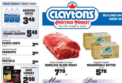 Claytons Heritage Market Flyer March 4 to 10