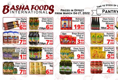 Basha Foods International Flyer March 4 to 17