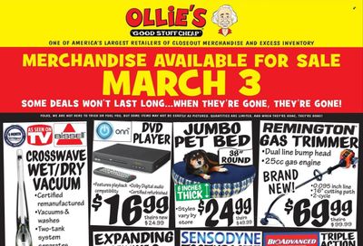 Ollie's Bargain Outlet Weekly Ad Flyer March 4 to March 11