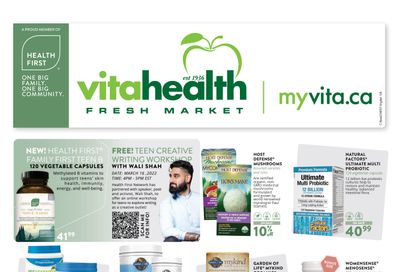 Vita Health Fresh Market Flyer March 4 to 20