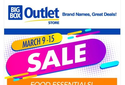 Big Box Outlet Store Flyer March 9 to 15