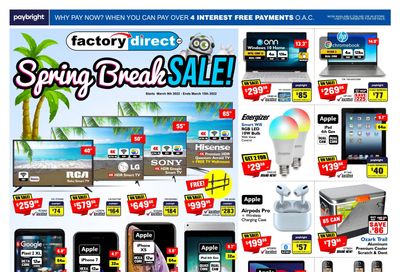 Factory Direct Flyer March 9 to 15