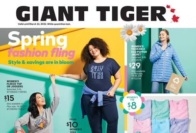 Giant Tiger Spring Fashion Fling Flyer March 9 to 22