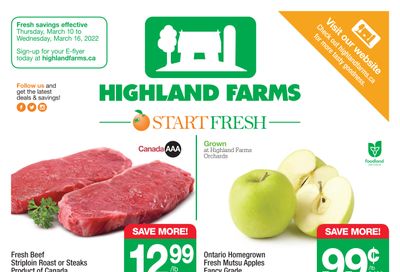 Highland Farms Flyer March 10 to 16