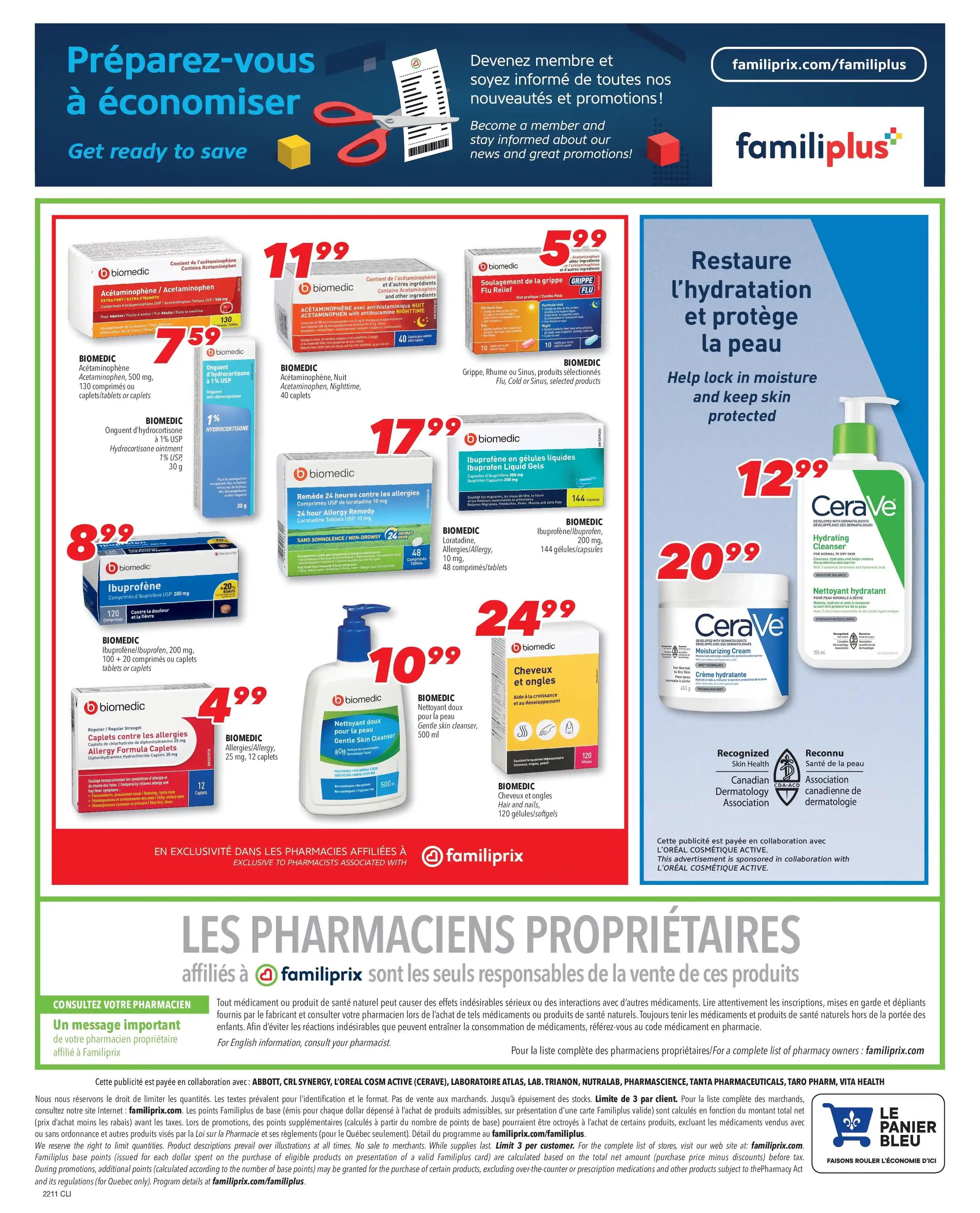 Familiprix Clinique Flyer March 10 to 16
