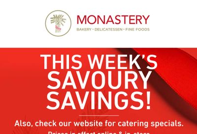 Monastery Bakery Flyer March 9 to 16