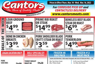 Cantor's Meats Flyer March 10 to 16