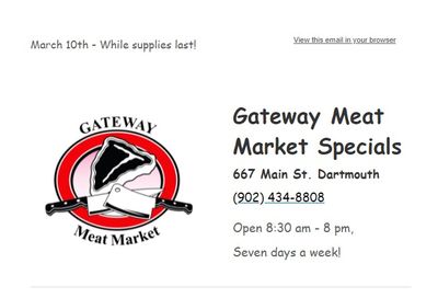 Gateway Meat Market Flyer March 10 to 16