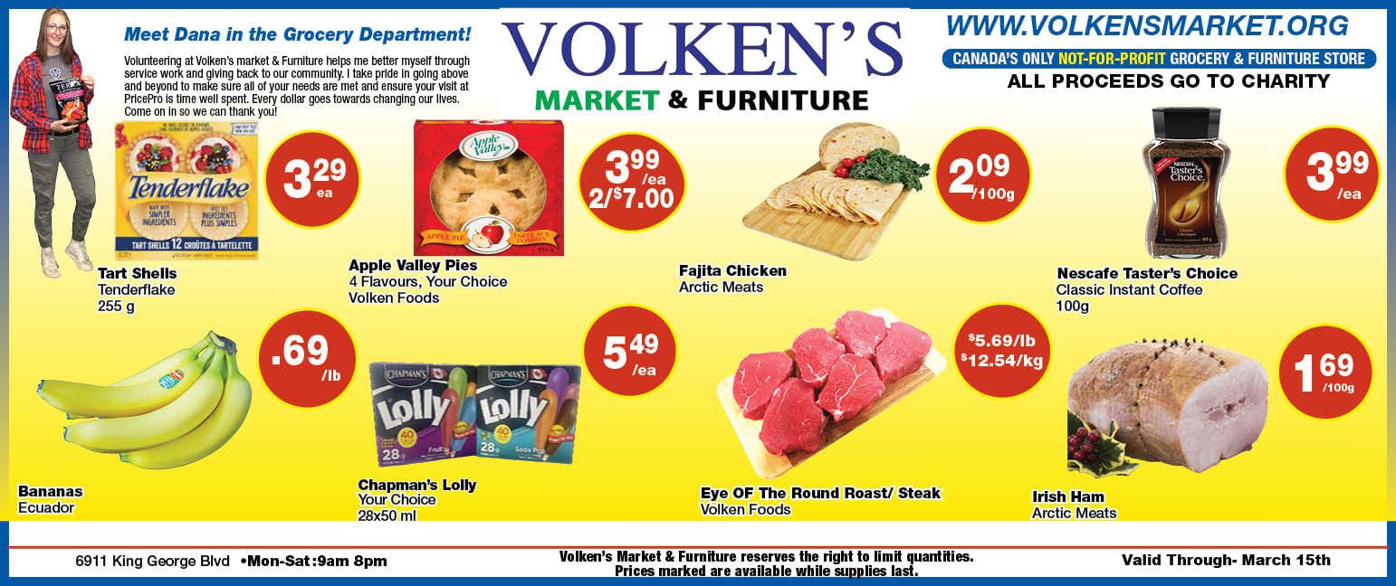 Volken's Market & Furniture Flyer March 9 to 15