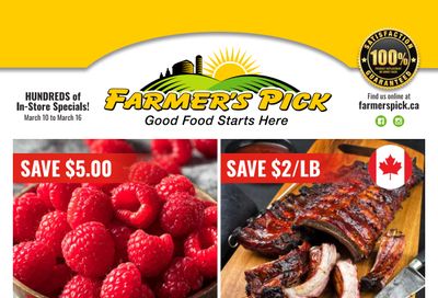 Farmer's Pick Flyer March 10 to 16