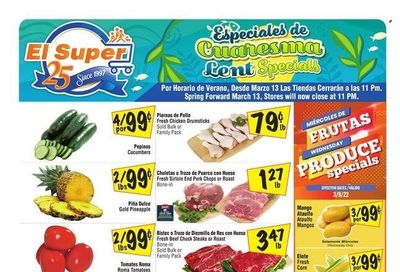 El Super (CA, NM, NV, TX) Weekly Ad Flyer March 10 to March 17