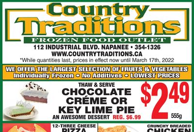 Country Traditions Flyer March 10 to 17
