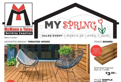 McMunn & Yates Building Supplies Flyer March 26 to April 1