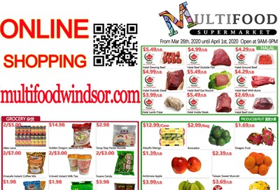 MultiFood Supermarket Flyer March 26 to April 1