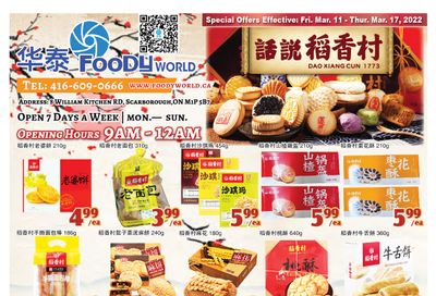 Foody World Flyer March 11 to 17