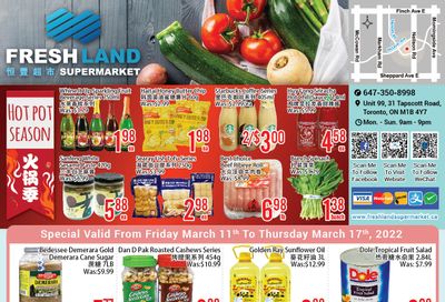 FreshLand Supermarket Flyer March 11 to 17