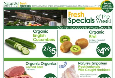 Nature's Emporium Weekly Flyer March 11 to 17