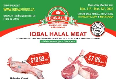 Iqbal Foods Flyer March 11 to 13