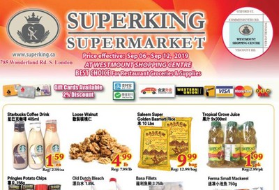 Superking Supermarket (London) Flyer September 6 to 12