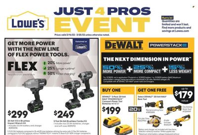Lowe's Weekly Ad Flyer March 14 to March 21