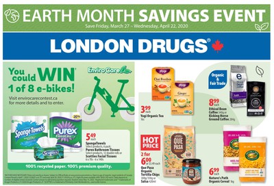 London Drugs Earth Month Savings Event Flyer March 27 to April 22