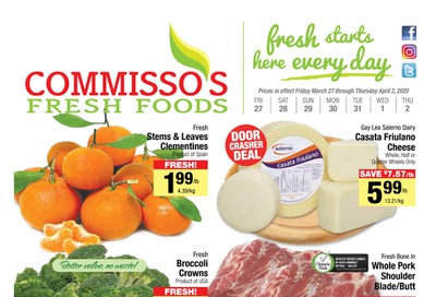 Commisso's Fresh Foods Flyer March 27 to April 2