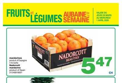 Wholesale Club (QC) Produce Deal of the Week Flyer March 26 to April 1