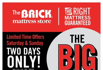 The Brick Mattress Store Flyer March 15 to 30