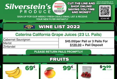 Silverstein's Produce Flyer March 15 to 19