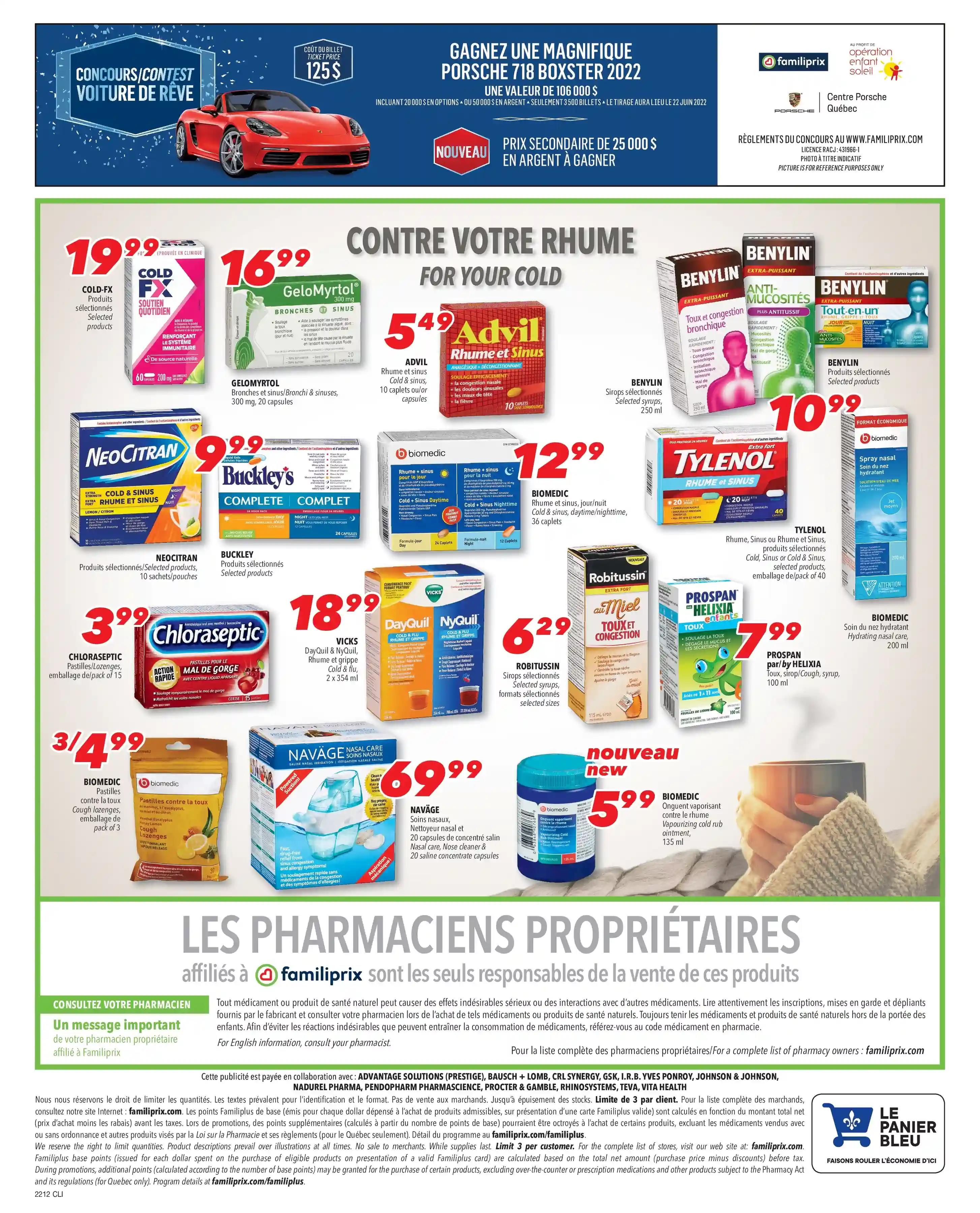 Familiprix Clinique Flyer March 17 to 23