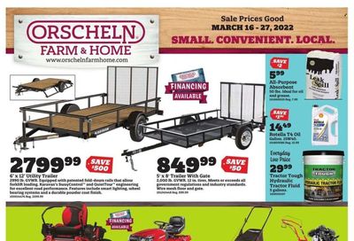 Orscheln Farm and Home (IA, IN, KS, MO, NE, OK) Weekly Ad Flyer March 16 to March 23