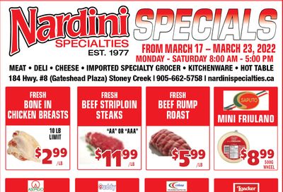 Nardini Specialties Flyer March 17 to 23