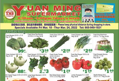 Yuan Ming Supermarket Flyer March 18 to 24